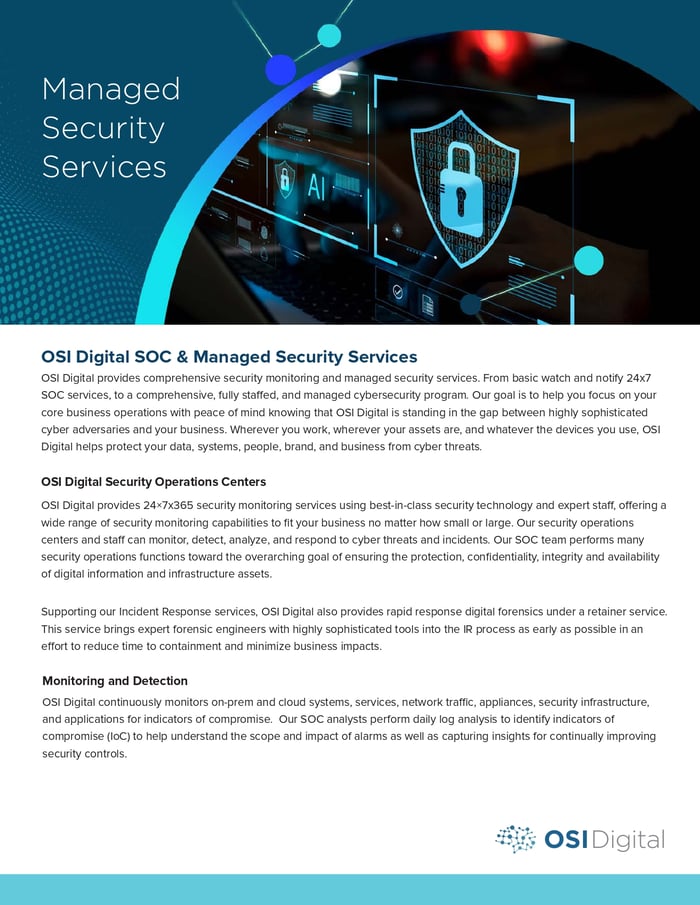 Data Sheet: Managed Security Services to Protect Your Business from Threats