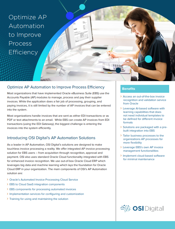 Data Sheet: Optimize AP Automation to Improve Process Efficiency
