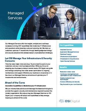 Data Sheet: Managed Services for Infrastructure & Security
